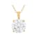 Lab-Grown Diamond Solitaire Pendant In 14K Gold 3.00ct