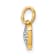 14K Yellow Gold 0.10ctw Diamond Heart Pendant