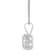 White Cubic Zirconia 14k White Gold Pendant With Chain 2.00ctw