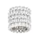 Set Of 5 CZ Eternity Band Rings In Rhodium Over Brass