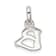 Sterling Silver Letter B with Enamel Pendant