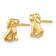 14K Yellow Gold Dog Post Earrings