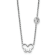 Rhodium Over Sterling Silver Cubic Zirconia and Butterfly with 2-inch
Extension Children's Necklace