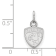 Rhodium Over Sterling Silver NHL LogoArt Florida Panthers Extra Small Pendant
