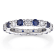 2.20ctw Sapphire and Diamond Eternity Band Ring in 14k White Gold