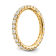 14K Yellow Gold Lab Grown Diamond SI1/SI2, G H I, Eternity Band