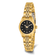 Ladies Charles Hubert IP-plated Stainless Steel Black Dial Watch