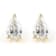 Certified Pear Shape White Lab-Grown Diamond E-F SI 18k Yellow Gold Stud
Earrings 1.50ctw