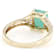 Emerald And White Zircon Ring In 18K Gold Over Sterling Silver 1.65ctw
