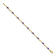 10k Yellow Gold and Rhodium Over 10k Yellow Gold Diamond and Amethyst Bracelet