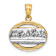 14k Two-tone Gold  Textured The Last Supper Pendant