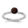 Sterling Silver Stackable Expressions High 5mm Purple Crystal Ring
