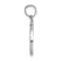 Rhodium Over 14k White Gold Polished Script Letter D Initial Pendant
