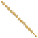 14k Yellow Gold Textured Seashell Theme Link Bracelet