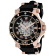 Seapro Men's Seaway Black Dial and Bezel with Rose Accents, Black Rubber
Strap Watch
