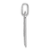 Rhodium Over 14k White Gold Diamond Initial G Dog Tag Charm