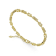 Baguette and Round White Topaz Baguette 14K Yellow Gold Over Sterling
Silver Bracelet