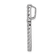 Rhodium Over 14k White Gold Diamond Cross Chain Slide Pendant