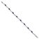 Rhodium Over 14k White Gold Diamond and Sapphire Bracelet