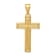 14K Yellow Gold Diamond-cut Cross Pendant
