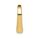 14k Yellow Gold 3D Polished Heart Chain Slide Pendant