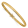 14K Yellow Gold Polished Diamond-cut Flexible Bangle