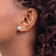 14k Yellow Gold 8mm Crystal Ball Stud Earrings