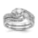 Rhodium Over 14K White Gold Lab Grown Diamond By-Pass Complete
Engagement Ring 0.656ctw