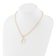Gold Tone Sterling Silver 3-5.5mm Freshwater Cultured Pearl LETTER D
18-inch Necklace