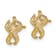 14K Yellow Gold Textured Starfish Stud Earrings