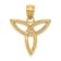 14k Yellow Gold Trinity Symbol Pendant