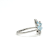 Sky Blue Topaz and White Topaz Sterling Silver Ring