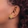 14k Yellow Gold Polished 15mm Love Knot Stud Earrings