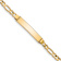 10k Yellow Gold Figaro Link ID Bracelet
