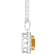 8x6mm Oval Citrine and White Topaz Accent Rhodium Over Sterling Silver
Halo Pendant w/Chain
