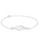 4-5mm and 6-6.5mm White Cultured Freshwater Pearl Silver  Bracelet