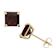 Princess-Cut Garnet Stud Earrings In 10K Gold