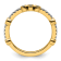 14K Yellow Gold Stackable Expressions Aquamarine and Diamond Ring 0.285ctw