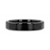 INFINITY Black Tungsten Ring with Beveled Edges 4mm