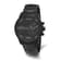 Charles Hubert Black IP-plated Stainless Chronograph Dual Time Watch