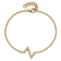 14k Yellow Gold Diamond Sideways Letter Z Bracelet