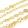 Multi-Row Disc Chain Necklace In 18K Gold Over Bronze