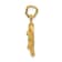 14k Yellow Gold Satin and Diamond-Cut Comedy and Tragedy Pendant
