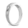 Rhodium Over 14K White Gold Lab Grown Diamond SI1/SI2, G H I, Men's Band