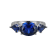 Lab Created Blue Sapphire Platinum Over Sterling Silver September
Birthstone Ring 3.11ctw