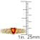 Orange Sapphire and Diamond 10K Yellow Gold Ring 0.66ctw
