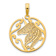 14k Yellow Gold Polished Unicorn Pendant