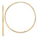 14k Yellow Gold Diamond-Cut and Satin 2" Endless Hoop Earrings
