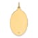14k Yellow Gold Solid Polished and Satin Oval St. Joseph Medal Pendant