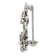 Sterling Silver Antiqued Freshwater Cultured Pearl/Marcasite/Enamel
Flower Pin
